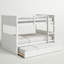 Lit superposé double au-dessus de double avec lit gigogne simple Isiah-63208592-120478551