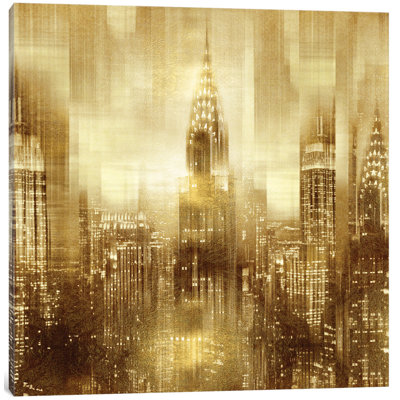 " NYC - Reflections In Gold I " by Kate Carrigan