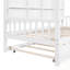 Lit en bois avec couchette et tablette-2104398017