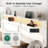 King Bed Frame with Storage Drawers & Headboard, Platform Bed with Led Light & Charging Station, White-589060381-589060383