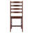 Malvina Apolinar Solid Wood Ladder Back Side Chair in Walnut