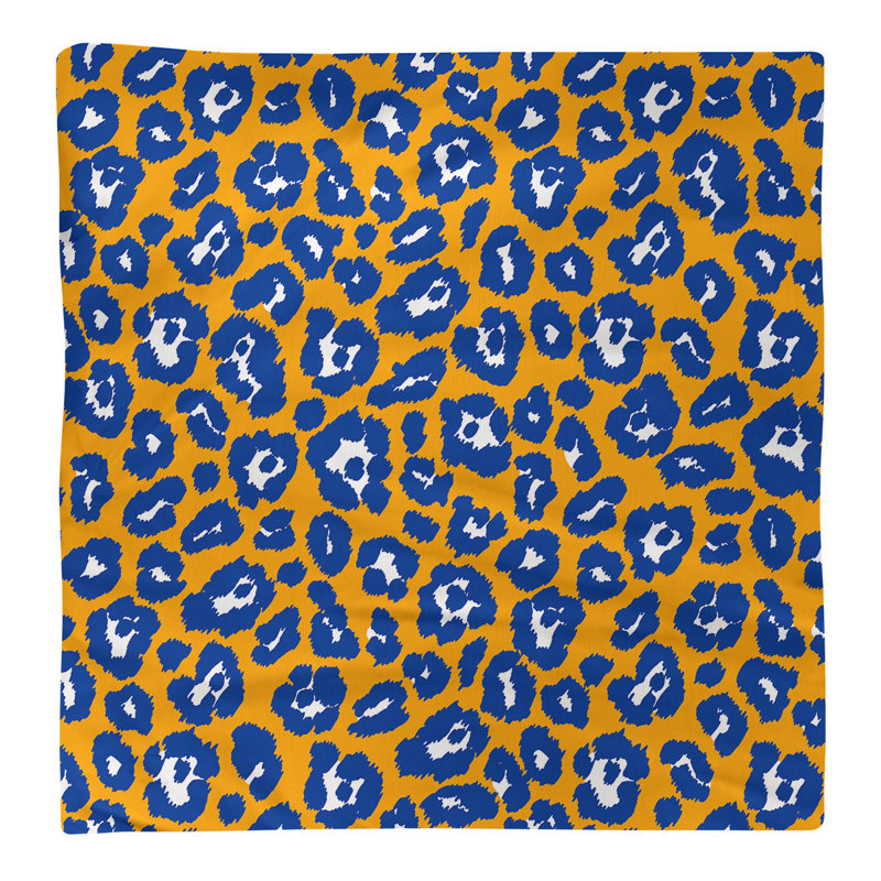 Serviette de table en coton LA throwback, 10 po x 10 po, Blanc / or foncé