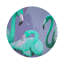 Sous-verres ronds Palm Springs Wisteria-119015087