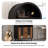 71" Arched Wine Bar Cabinet With Wine Rack, Glass Holder, And Storage For Living Or Dining Room