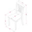 Ensemble de table de salle à manger moderne 5 pièces comprenant une table ronde en bois avec piédestal et 4 chaises de cuisine, 42 po x 42 po, noir et cerise-1531634917