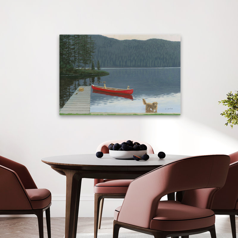 Animaux et bleu Happy Place III, art, H 24 po x l 36 po