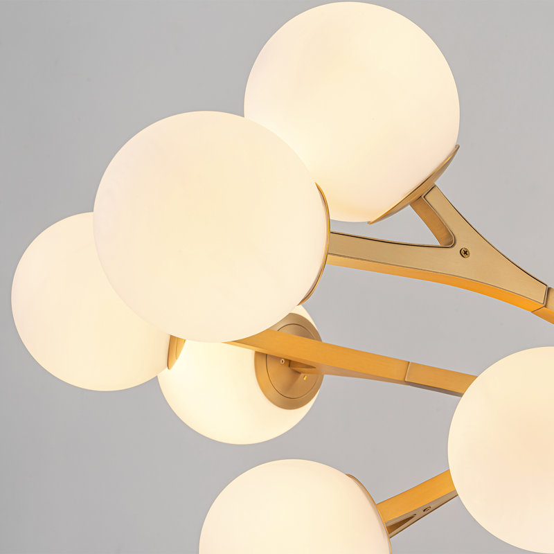 18 - Light Dimmable Sputnik Linear Chandelier