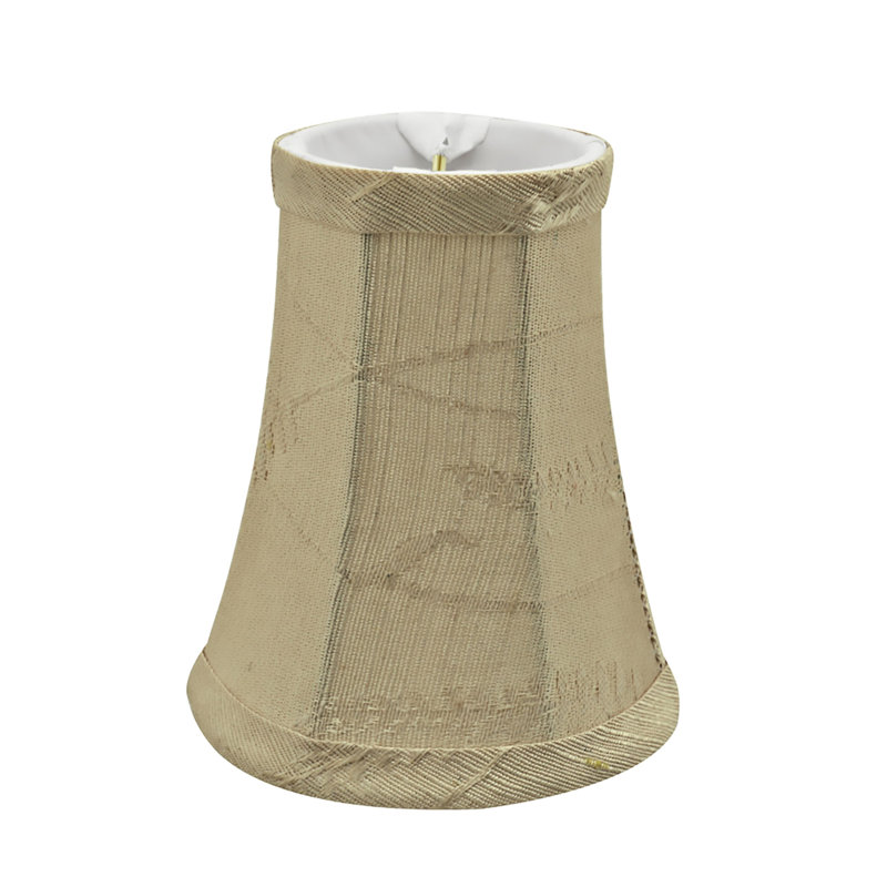 Abat-jour cloche en tissu H 5 po en avoine