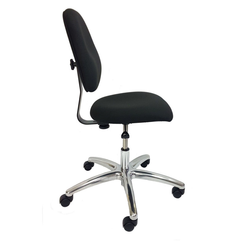 Chaise de travail industrielle, Noir