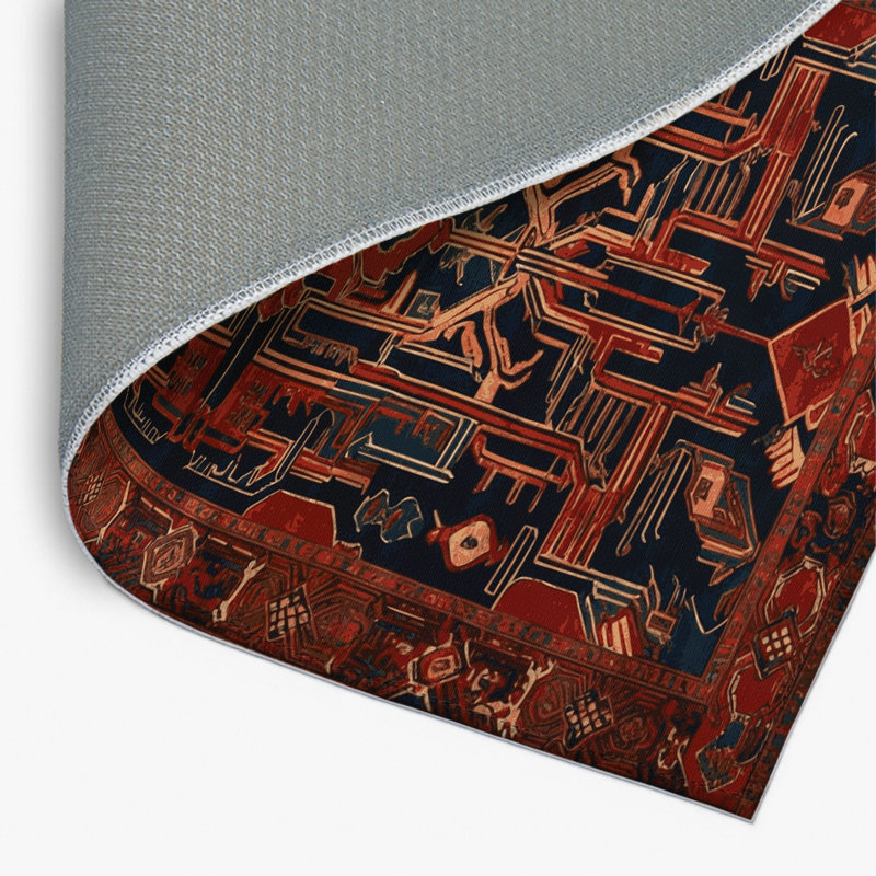 Tapis intérieur et extérieur ArtDeco, Rectangulaire 2 pi x 3 pi