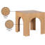 Table de bout en bois massif Metinaro de 20 po de hauteur-90817313