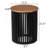 ACACIA SOLID WOOD SIDE TABLE,NATURAL & BLACK COLOR