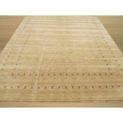 Jasmine Alluring Beige Handmade Wool Area Rug