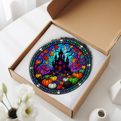 Vitrail de fenêtre 12 "H Halloween
