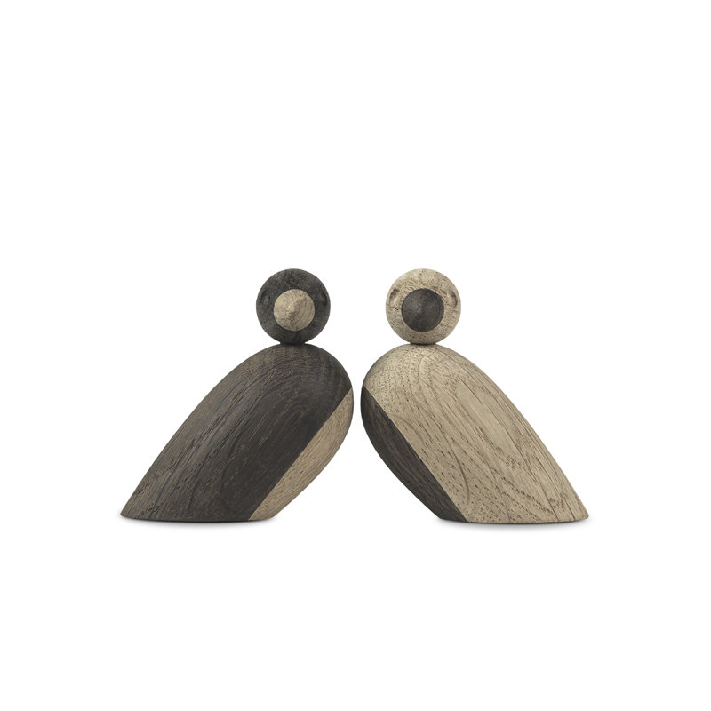 Ensemble de 2 figurines de moineaux
