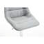 De 2 tabourets de bar, repose-pieds et base rotative, hauteur réglable, velours, gris, sans effort pour nettoyer 2 pièces de siège en velours, base pivotante, facile à nettoyer et imperméable