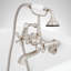 Telephone Style Tub Wall Mounted Faucet with Cross Handles-478571123