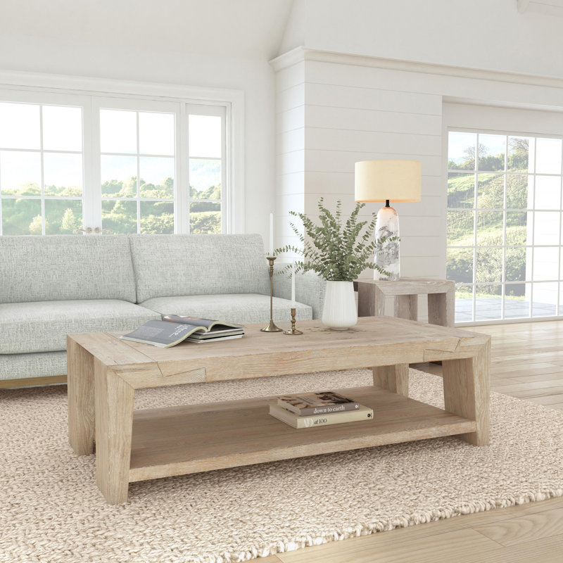 Troy 4 Legs Coffee Table, Brown