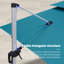 Justhin 3.3m Square Cantilever Umbrella With Base-179493649