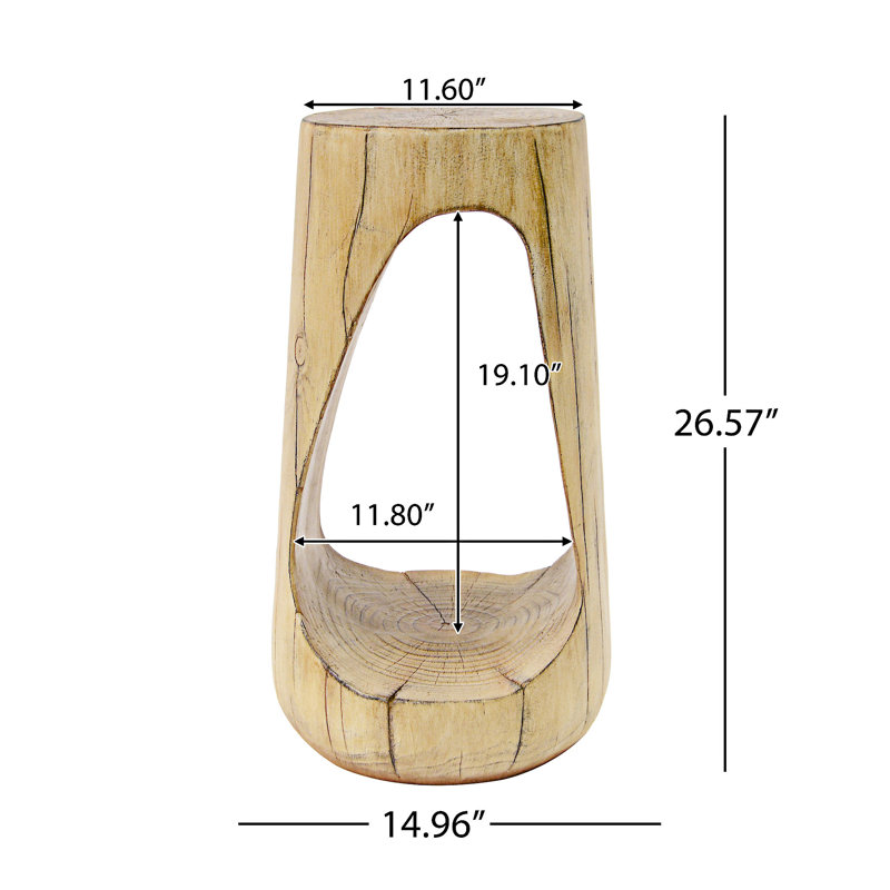 Table d'appoint d'extérieur, Naturel