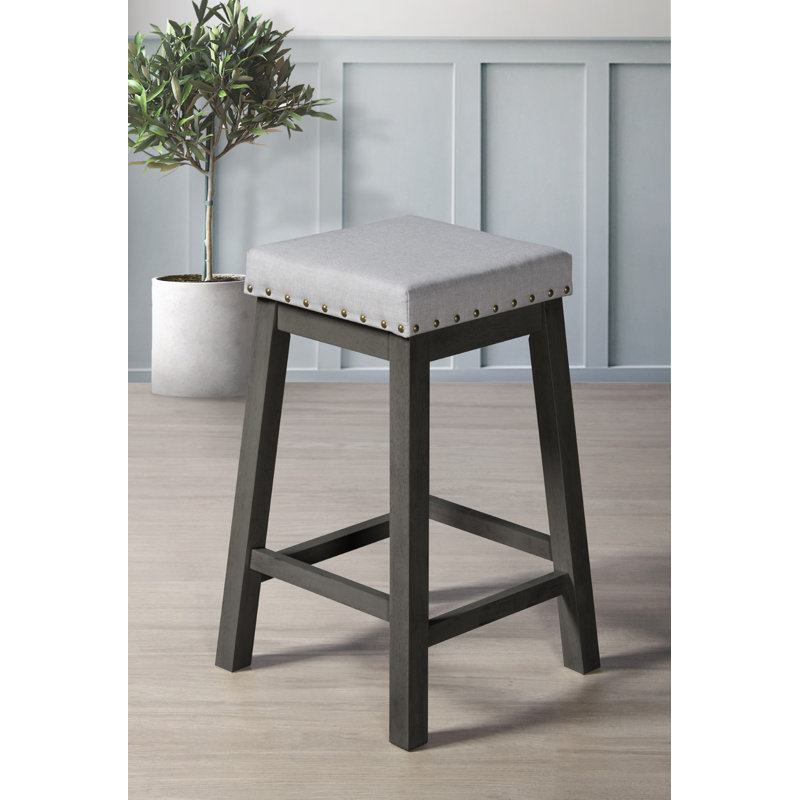 Tabouret de comptoir 25,4 po Angelino, Noir