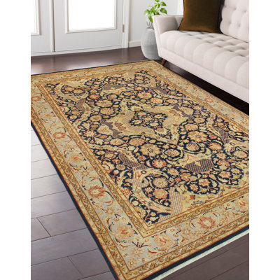 Pak-Persian Arles Navy Rug