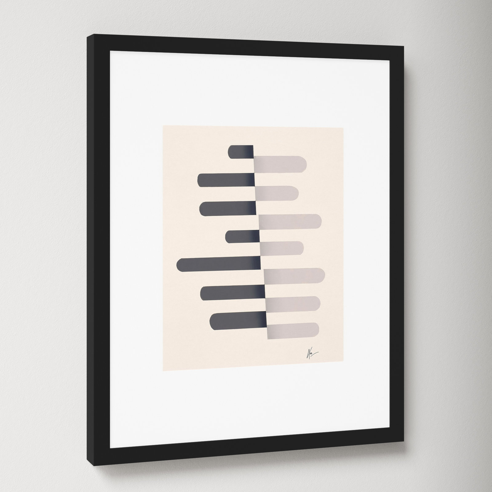 Flora 4 by Lee Lessem, Black, 20" H x 16" W x 1.25" D