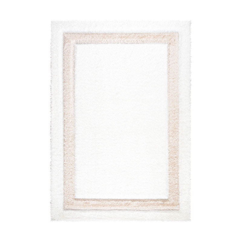 Yorkana Solid Colour Shag Area Rug, Rectangle 120 x 170cm