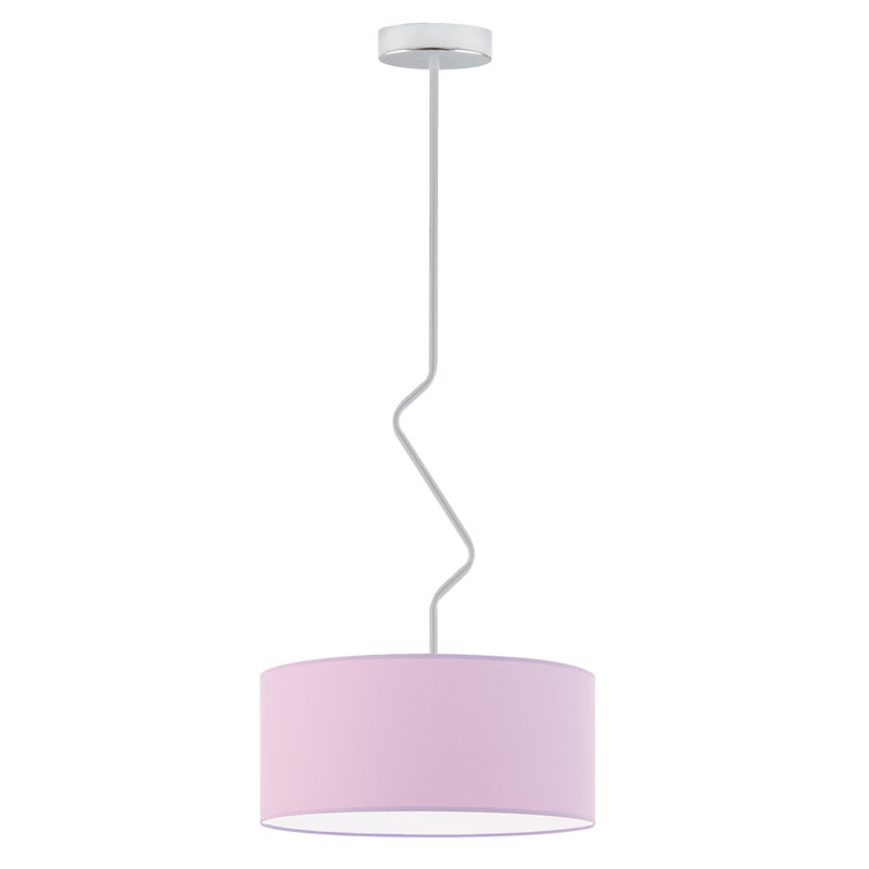 Candless 1 - Light Drum Pendant, Light Purple, Chrome