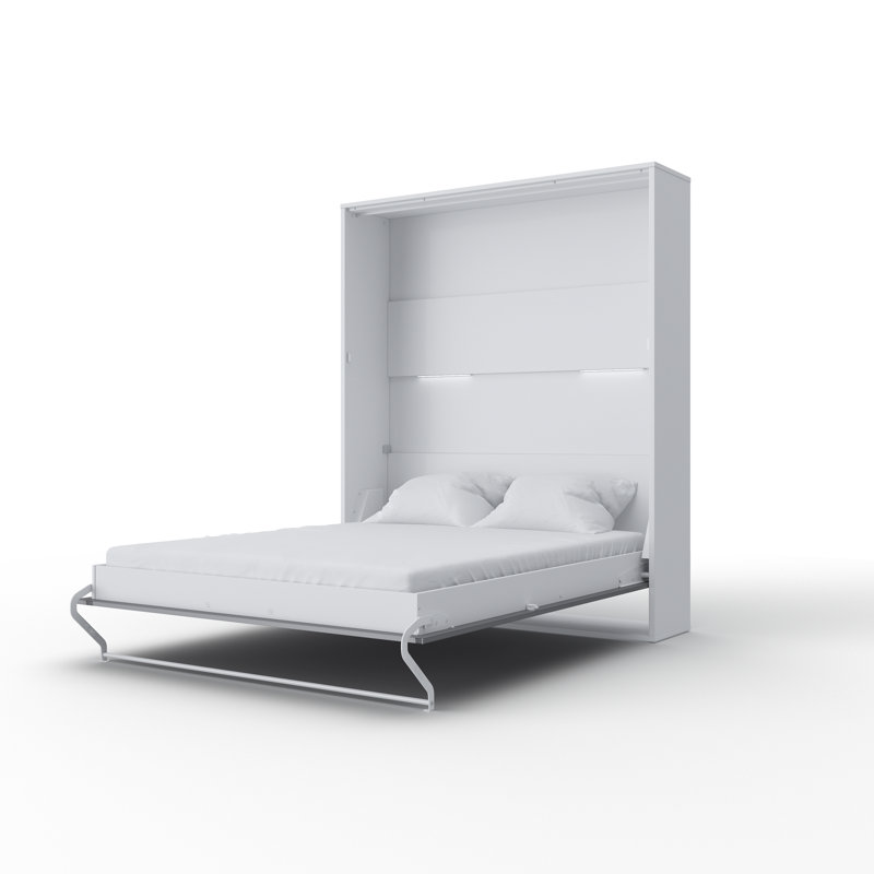 Aubri European Double (140 x 200cm), White/Light Grey, European Kingsize (160 x 200 cm)