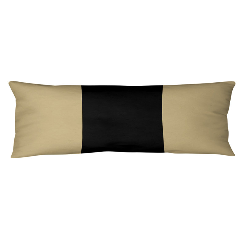 Oreiller de corps en polyester / polyester Arizona Football Stripes, Doré / milieu noir, Football Tennessee