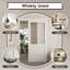 80" Hidden Style Track Half Clear Glass Sliding Barn Door With Hardware Kit(No Assembly Required)-111083468