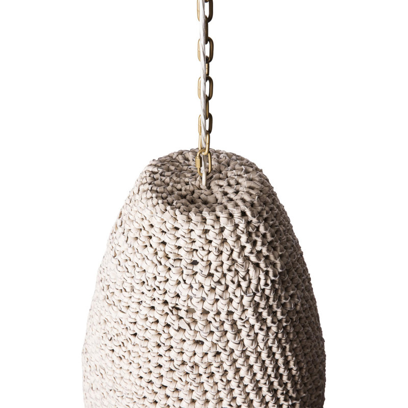 Large Leather Pod Pendant Light