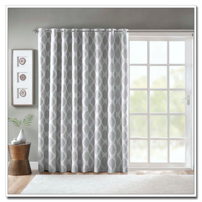 Printed Ikat Blackout Patio Curtain(Only 1 Pc Panel)
