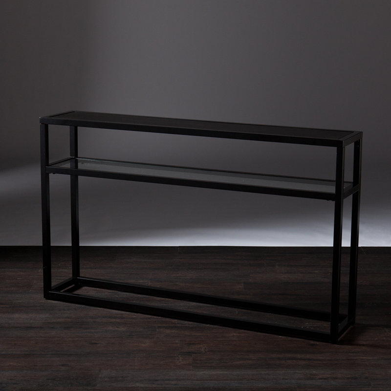 Swanage 50.25'' Glass Top Console Table