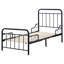 Extendable Kids Bed Metal ANAIS 90 x 200 cm (EU Single) Black-1590535588