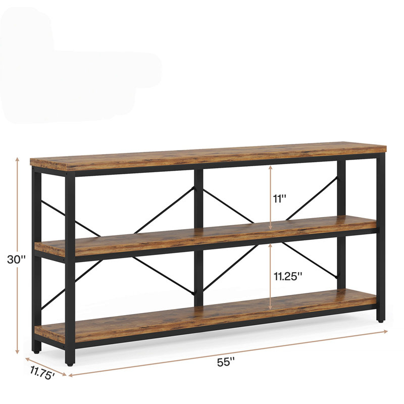 Console extra longue 70,86 po, 30" H x 55" W x 11.75" D
