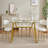 70.9" Rectangular Dining Table Glass Dining Table, Suitable For 1-8 People, Modern Style Home Kitchen Dining Table, Equipped With Sturdy Metal Table Legs-1638125403