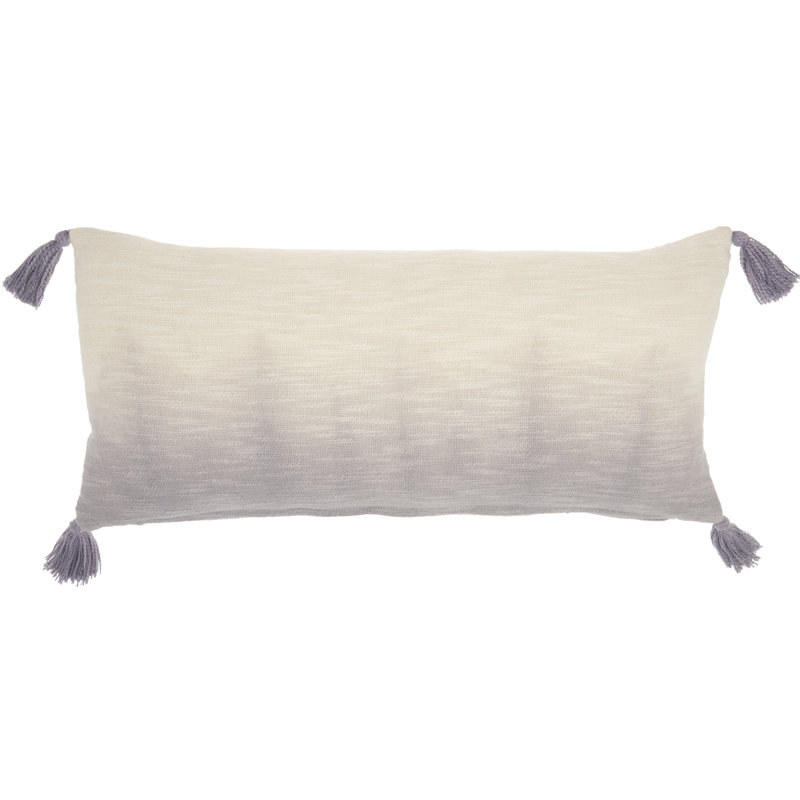  Housse de coussin rectangulaire et insert, Gris