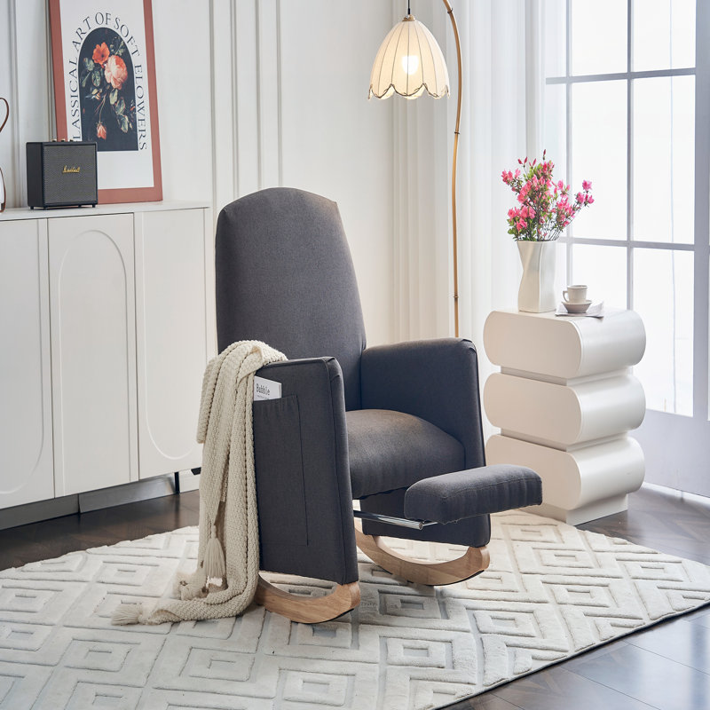 Chaises d'appoint, Tissu gris foncé
