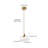 1-Square transparent textured glass dimmable pendant light
