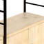 Adaire 180 cm H x 124 cm W Steel and Iron Etagere Bookcase-302321932