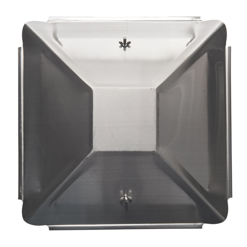Couvre-cheminée universel en acier inoxydable California Oregon, 13 po x 13 po