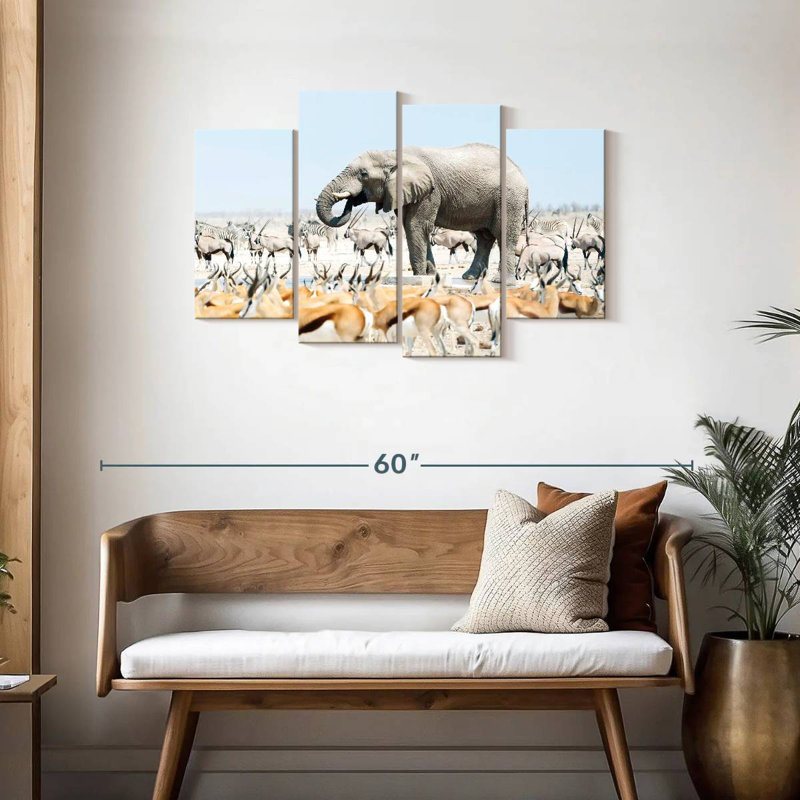 Safari Etosha Elephant, 27" H x 43" W