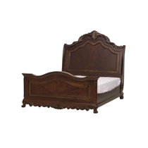 Dumont Dark Cherry Wood 5 Pc Queen Canopy Bed