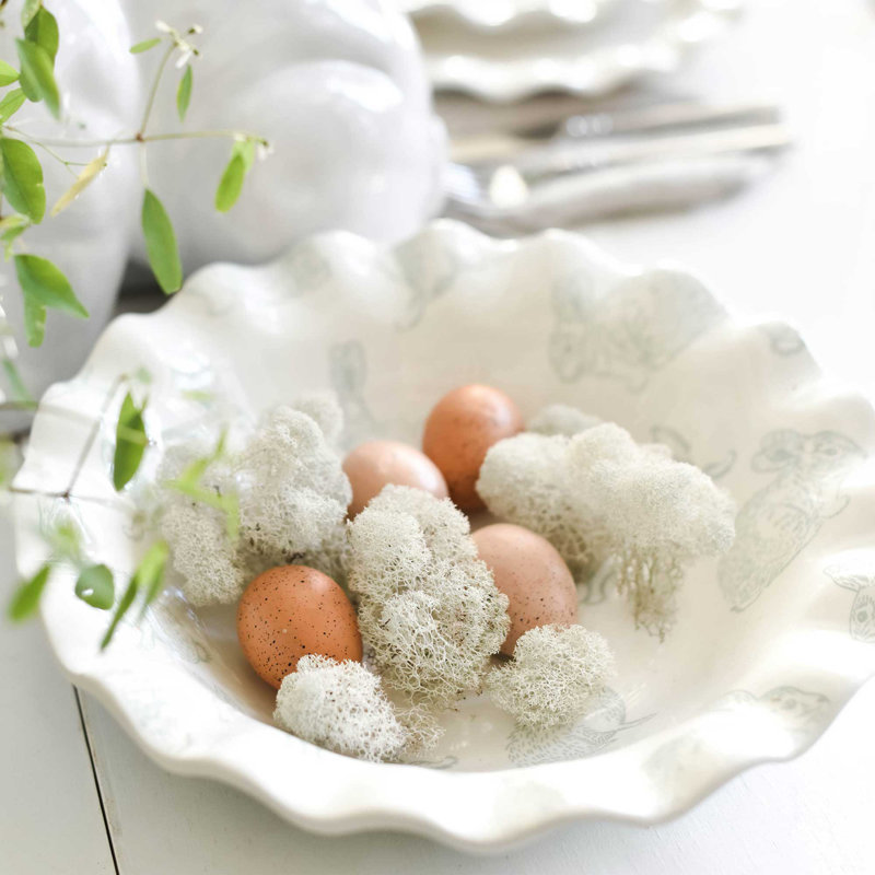 Coton Colors By Laura Johnson Easter Ceramic Serving Bowl