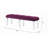 Hallmark Upholstered Bench with Tapered Leg-1645063126