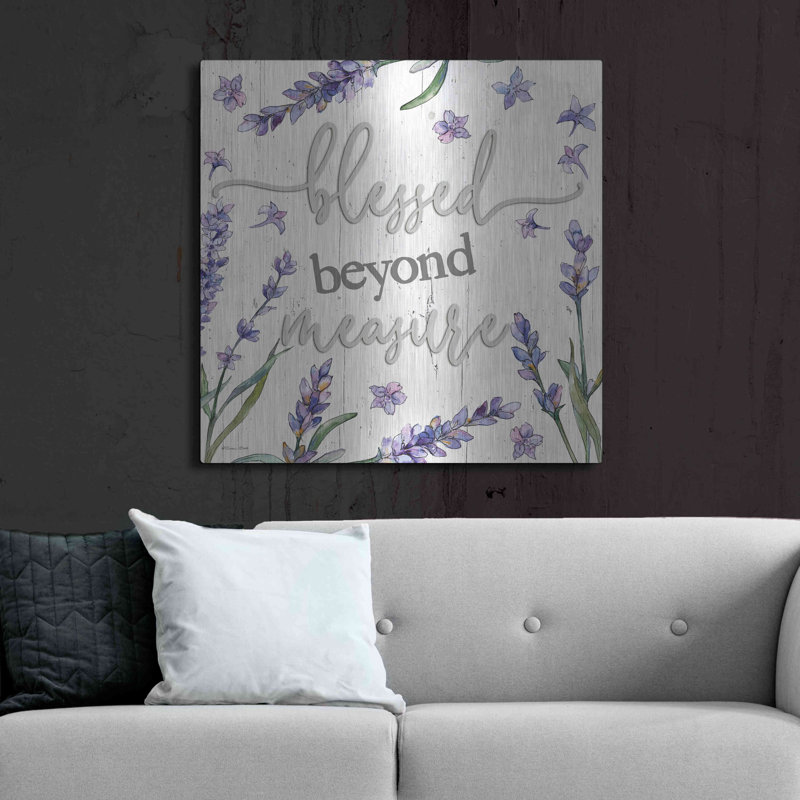 «Blessed Beyond Mesure» par Susie Boyer, art mural en métal, H 36 po x l 36 po