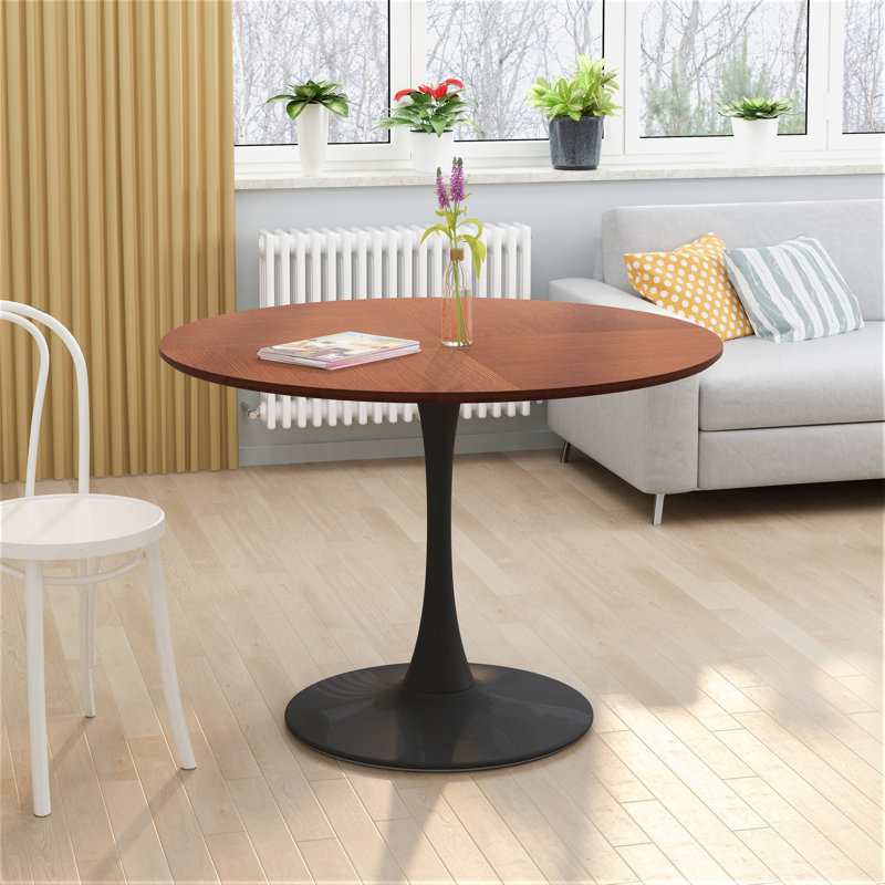 Table de salle à manger, Chêne, Noir
