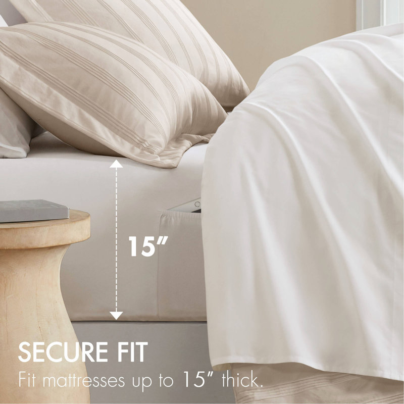 Ensemble d'édredon 7 pièces, Neutre, Queen Comforter + 6 Additional Pieces